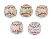 A Group of Assorted 1980s-2000s Toronto Blue Jays Team Signed Autograph Baseballs