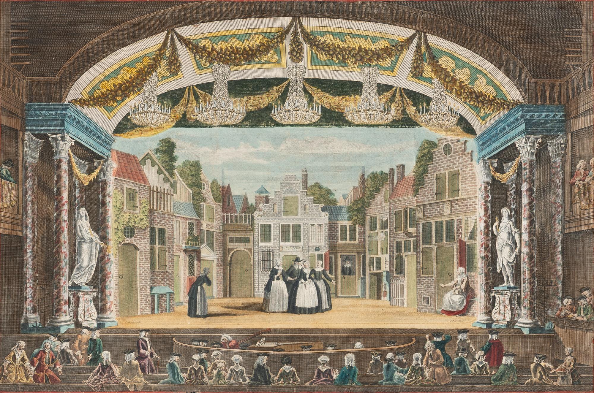 A Pair of Dutch Hand Colored Engravings (19th Century)