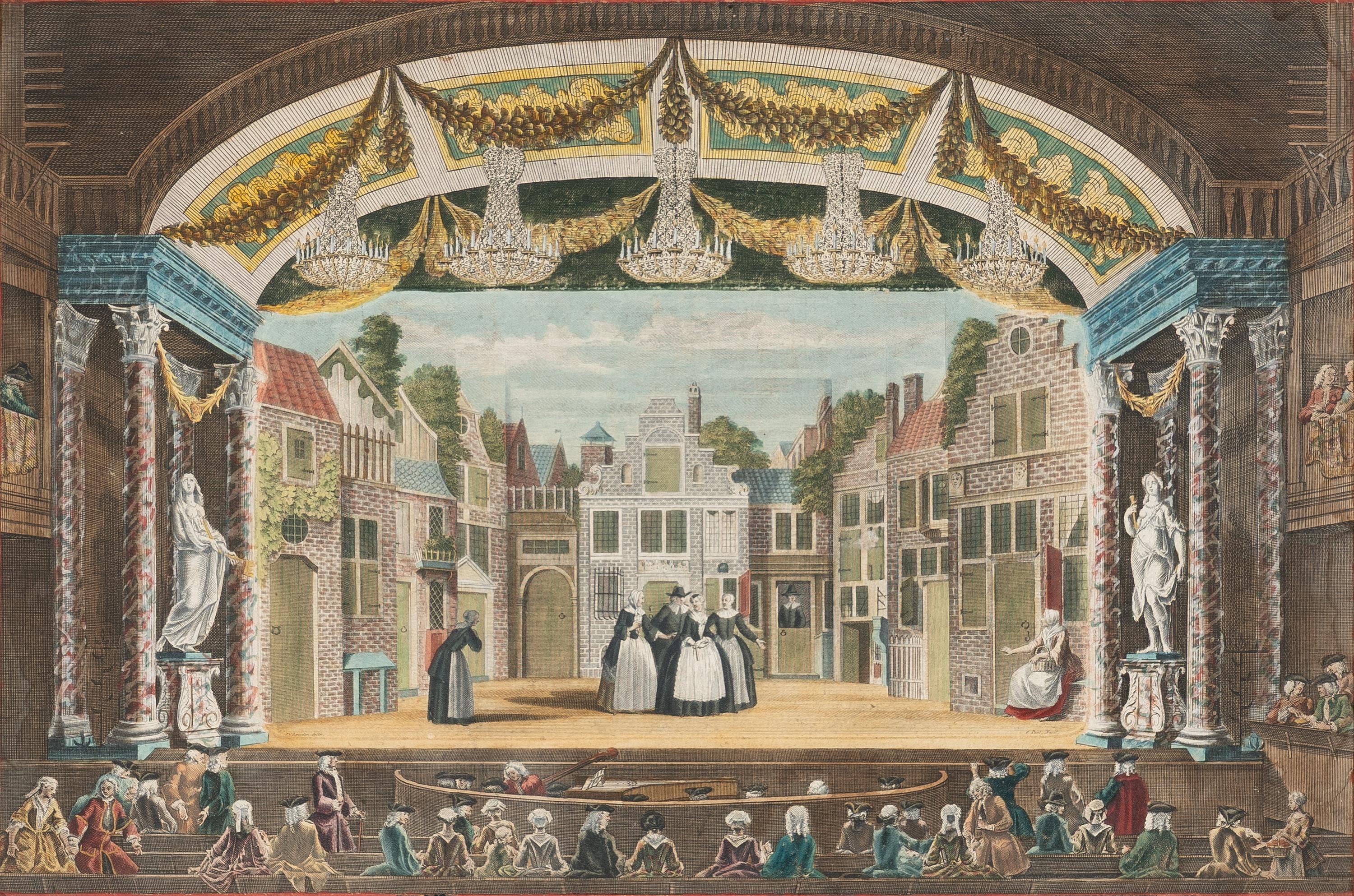 A Pair of Dutch Hand Colored Engravings (19th Century)