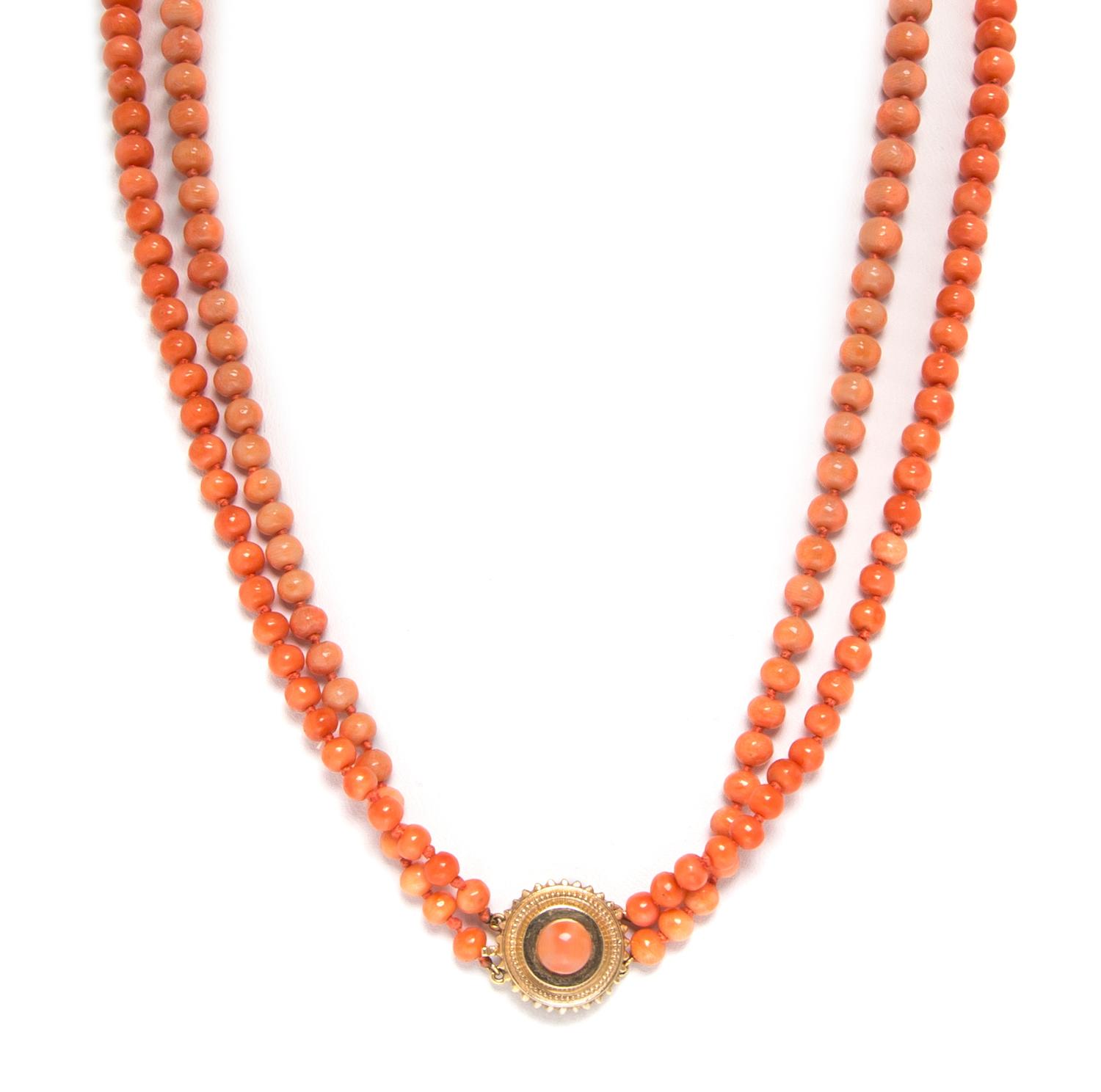 A Collection of Yellow Gold and Coral Jewelry, 33.20 dwts.
