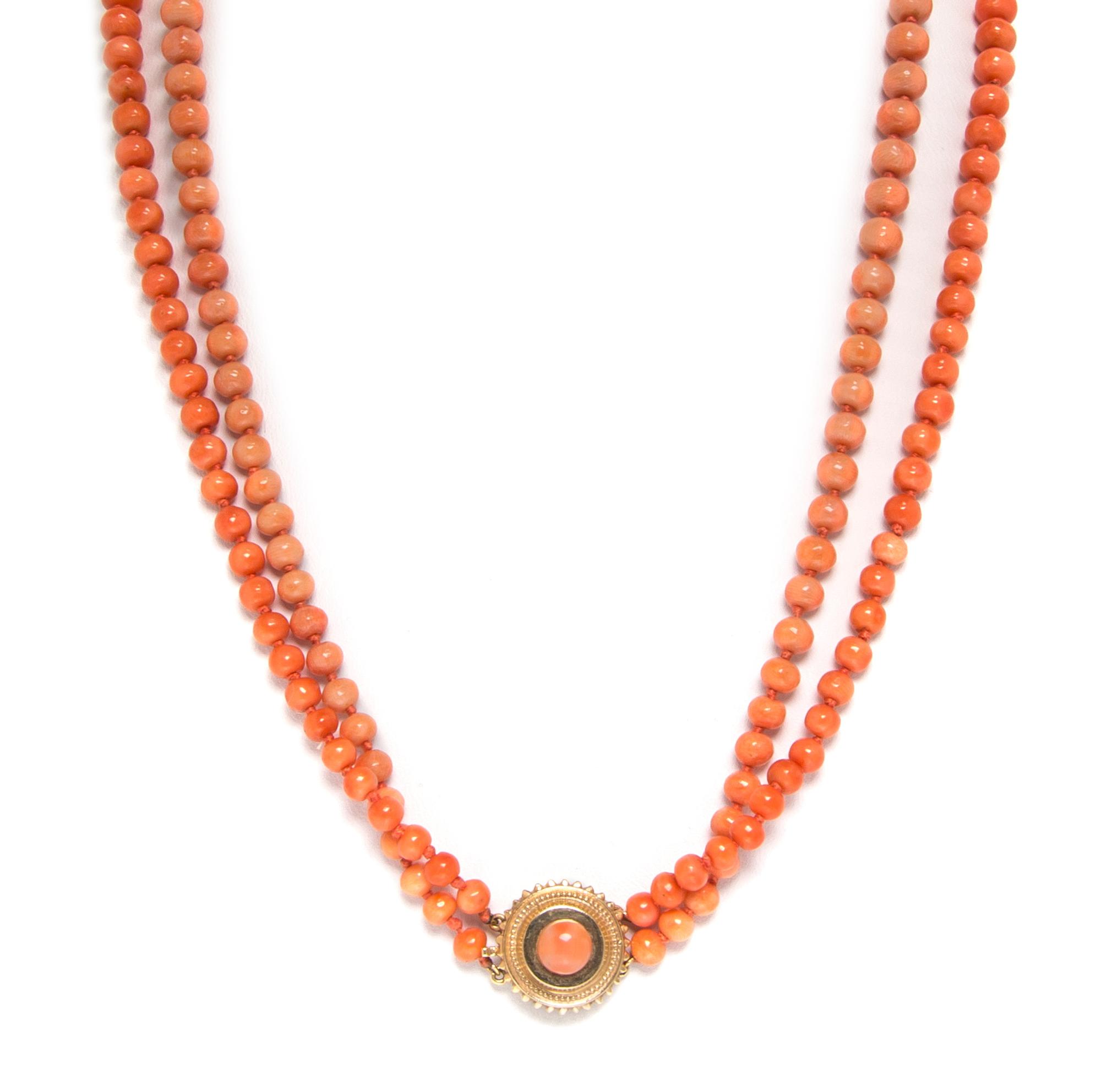 A Collection of Yellow Gold and Coral Jewelry, 33.20 dwts.