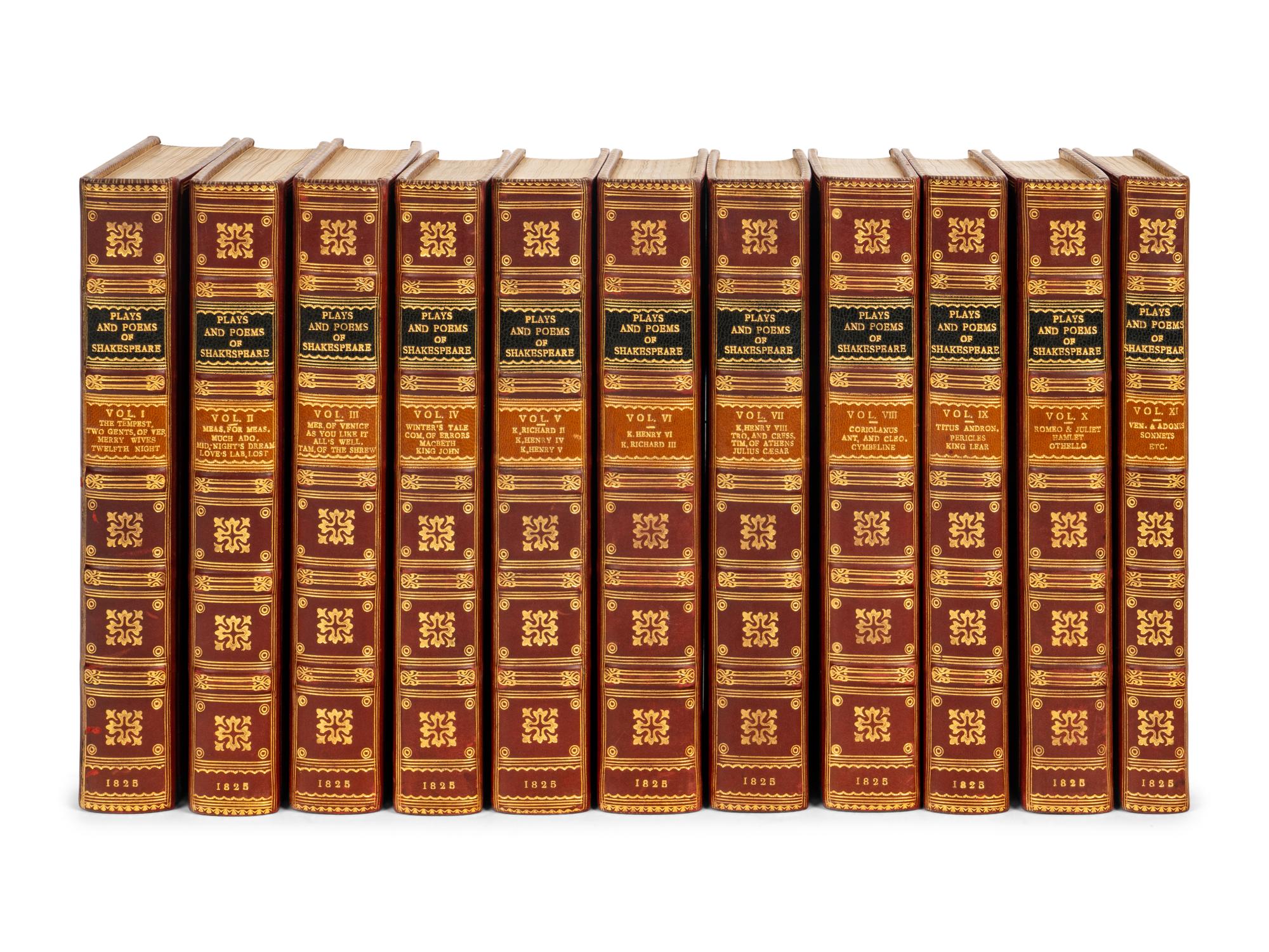 SHAKESPEARE, William. The Plays and Poems of William Shakespeare . London: William Pickering and others, 1825.