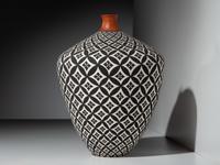 Op-Art Pottery Vase