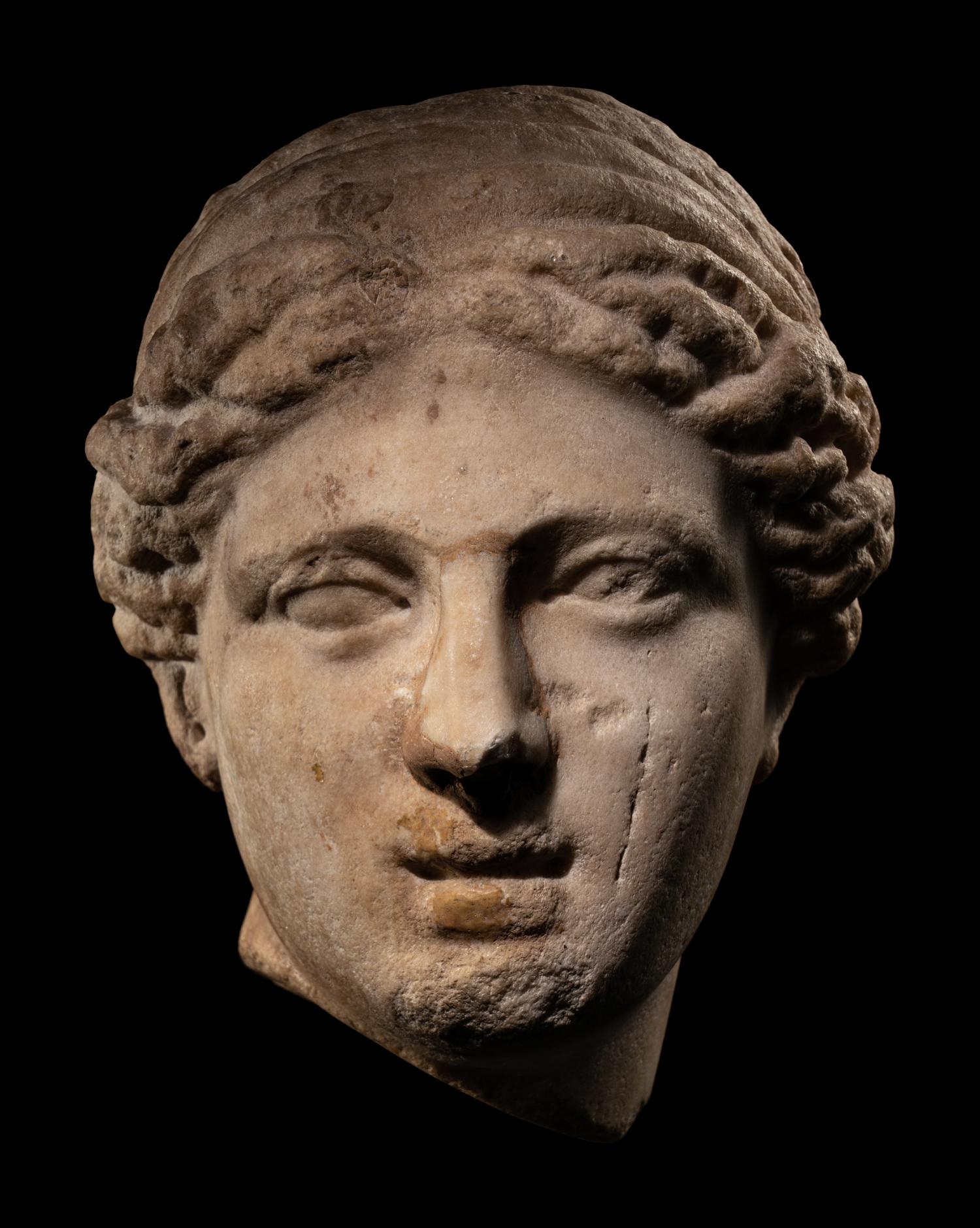 A Hellenistic Marble Head of a Woman