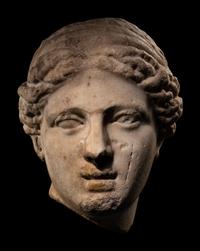A Hellenistic Marble Head of a Woman