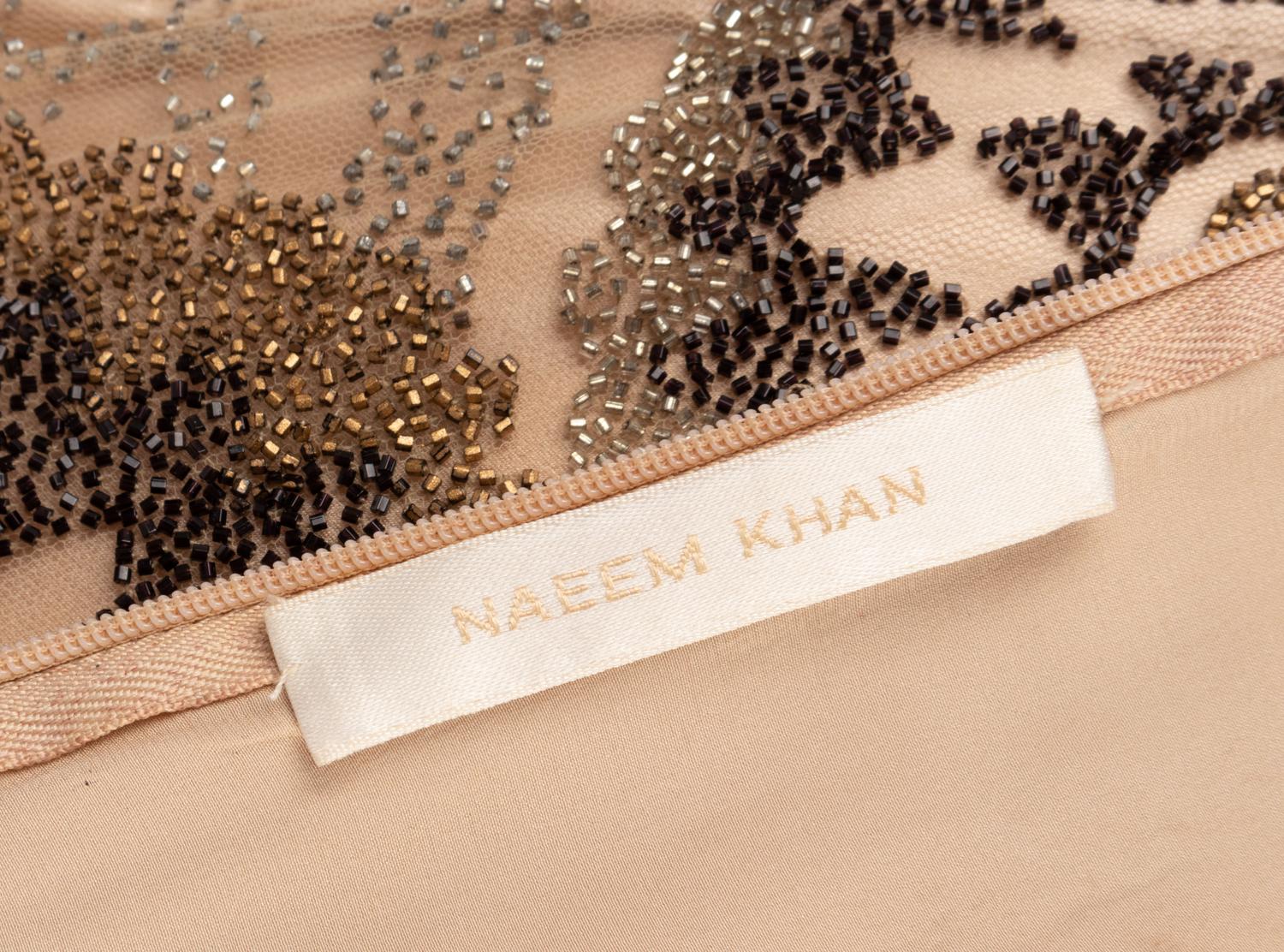 Naeem Khan Beaded Evening Dress