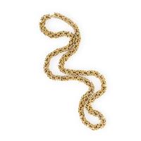 Yellow Gold Byzantine Chain Necklace