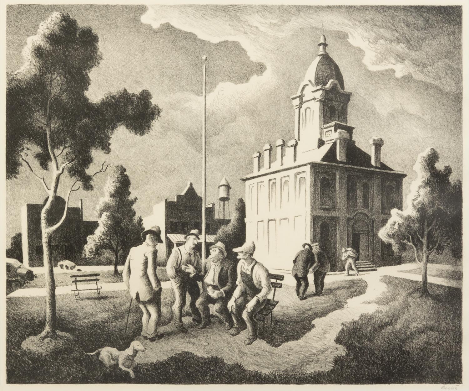 Thomas Hart Benton, (American, 1889-1975), County Politics, 1973