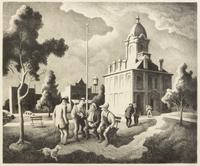 Thomas Hart Benton, (American, 1889-1975), County Politics, 1973
