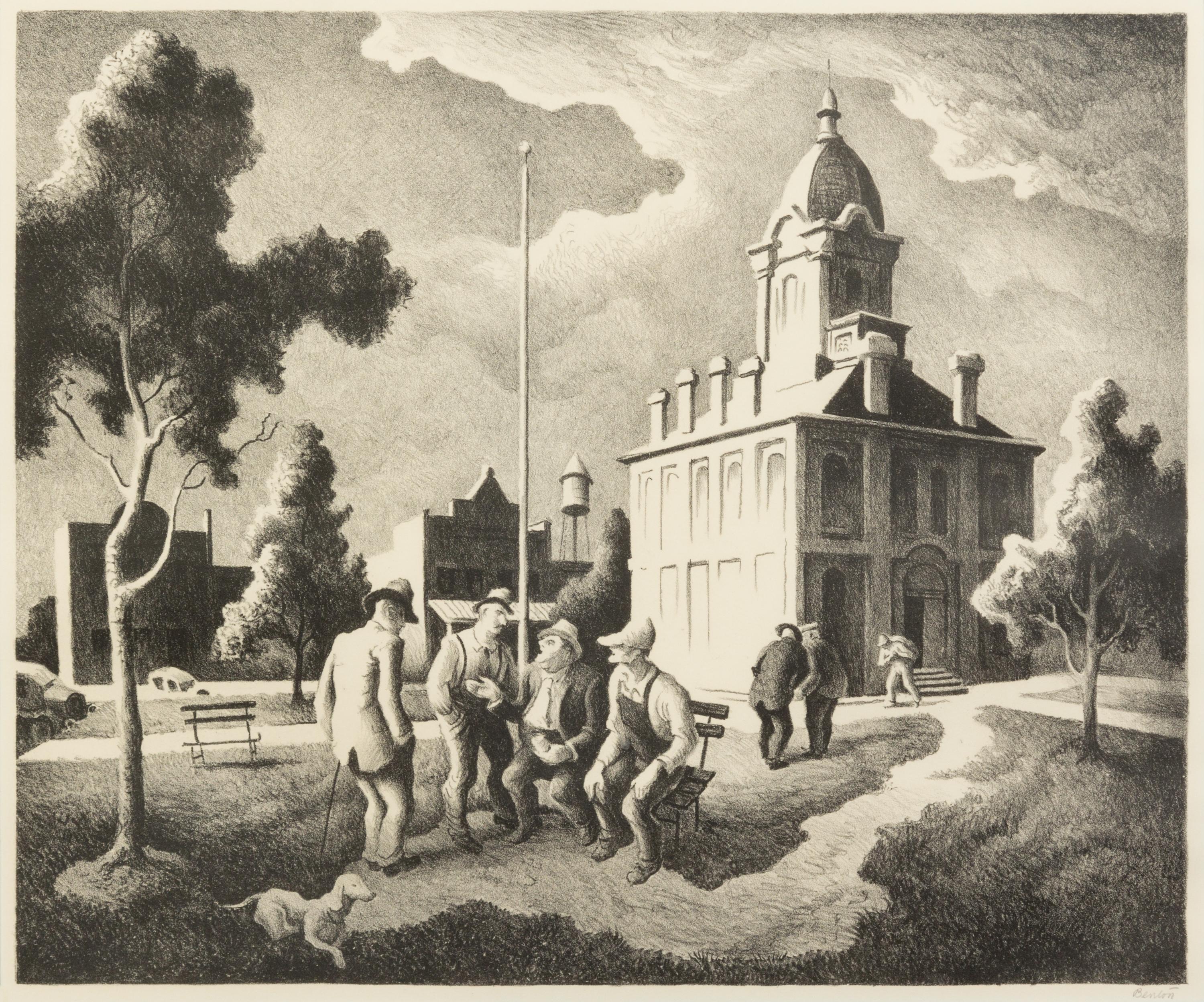 Thomas Hart Benton, (American, 1889-1975), County Politics, 1973