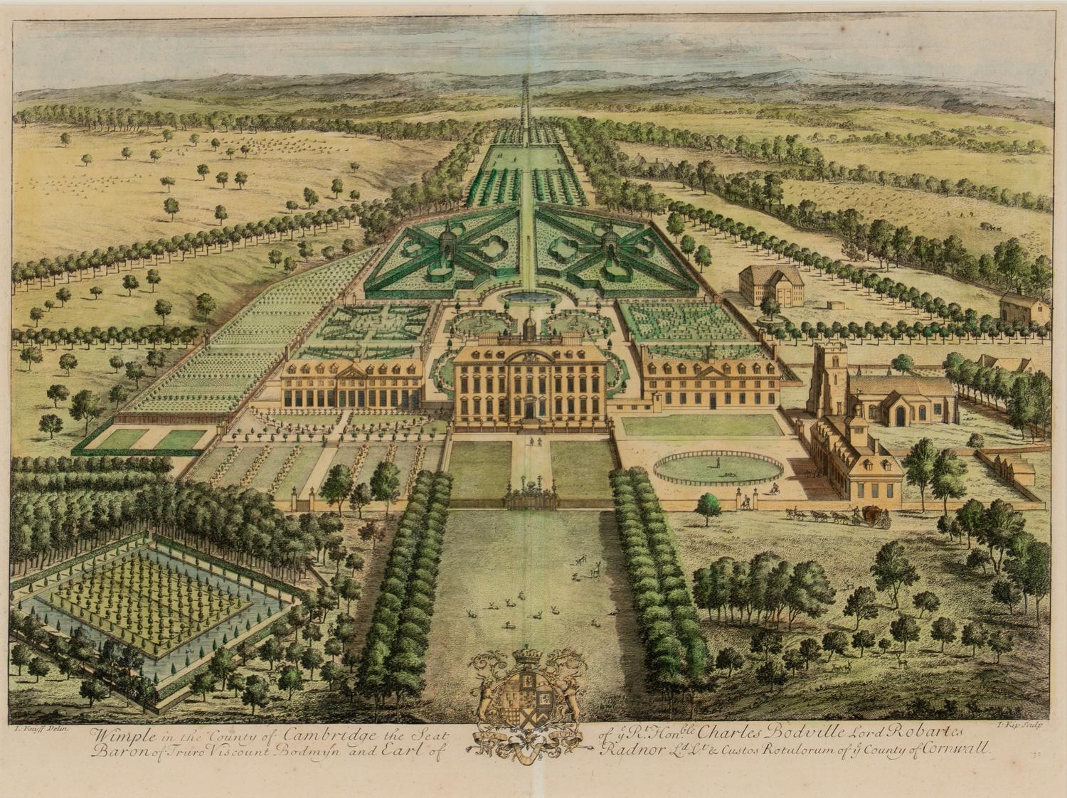 A Set of Eight Hand-Colored Engravings