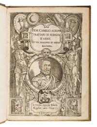 AGRIPPA, Camillo (1510s-1595). Trattato di scienza d'arme, et un dialogo in detta materia . Venice: Roberto Meghetti, 1604.
