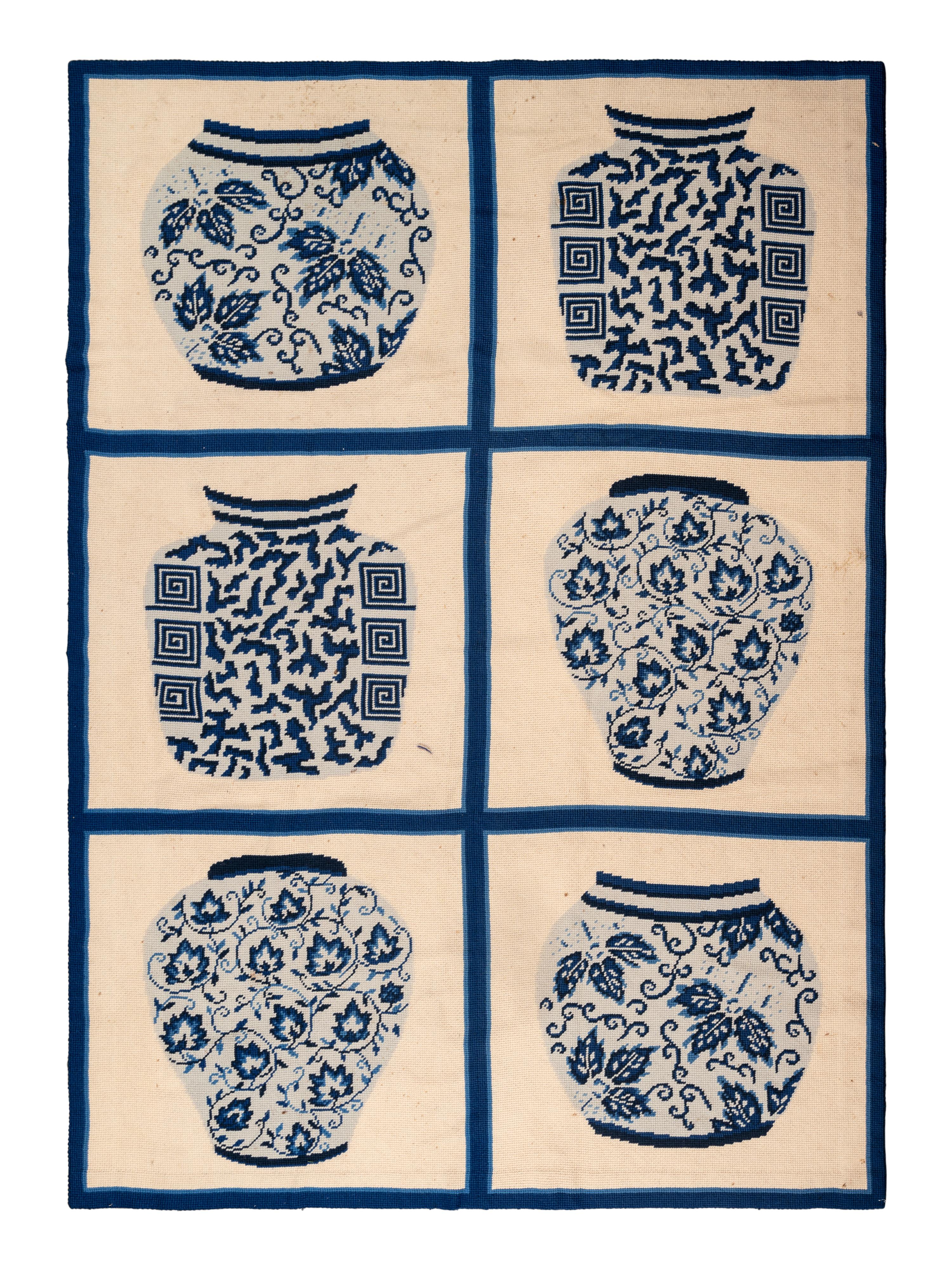 A Needlepoint Wool Rug