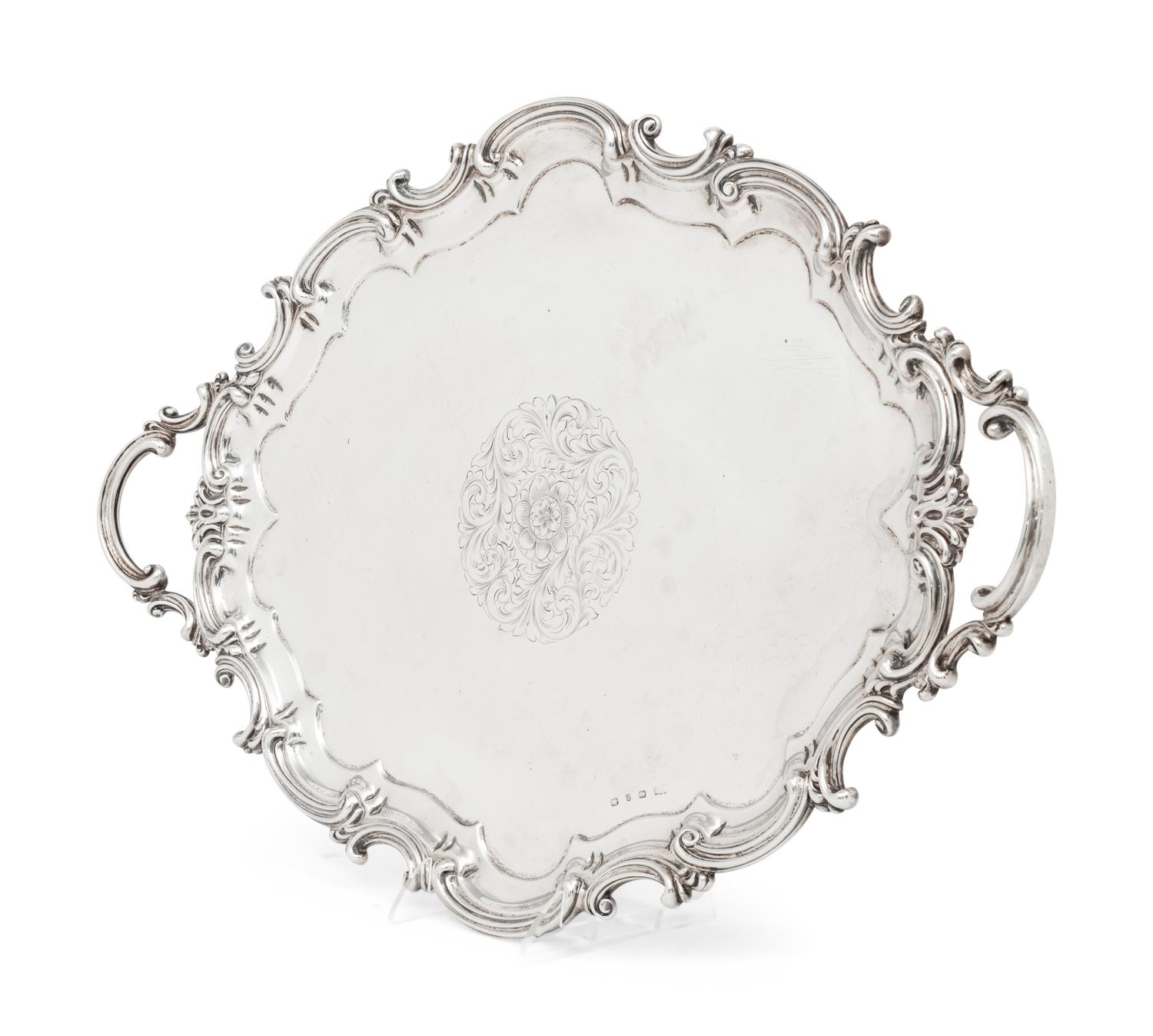A Victorian Silver Serving Tray
