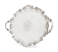 A Victorian Silver Serving Tray
