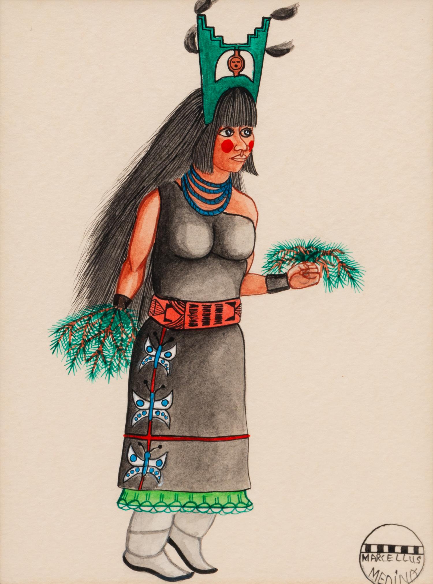untitled, portraits of Pueblo dancers