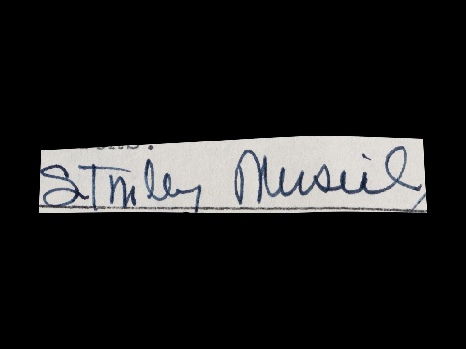 A Group of 10 Stan Musial Signed Autograph Cuts from The Collection of Stan Musial,