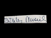 A Group of 10 Stan Musial Signed Autograph Cuts from The Collection of Stan Musial,