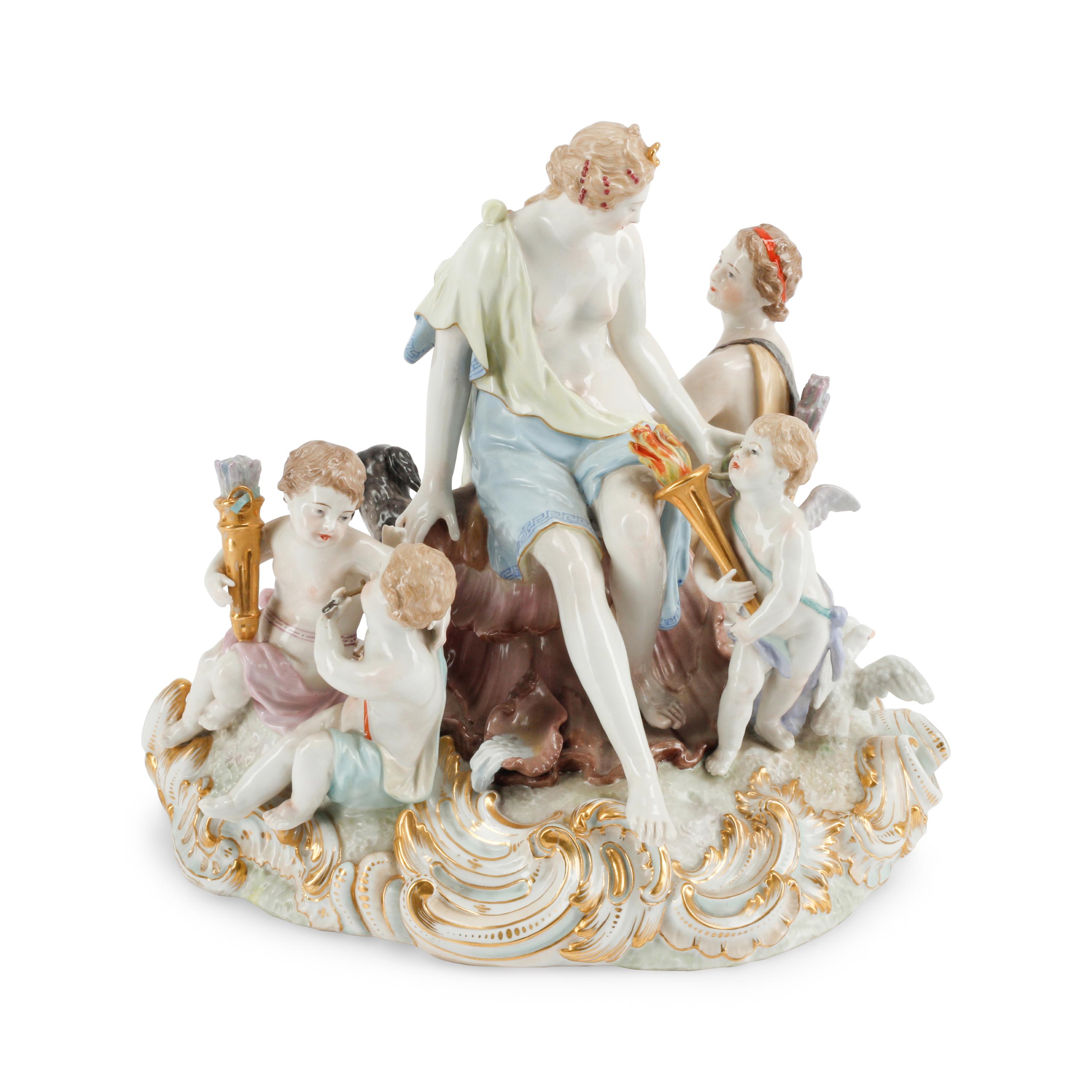 A German Porcelain Figural Group