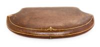 A Victorian Gilt Metal Sewing Kit Width of case 7 3/4 inches. — RETAILED BY BURLEY & CO., 19TH CENTURY