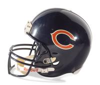 A Group of Mike Singletary Signed Autograph Items Including a Full Sized Helmet