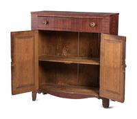 A Country Grain Painted Poplar Jelly Cupboard