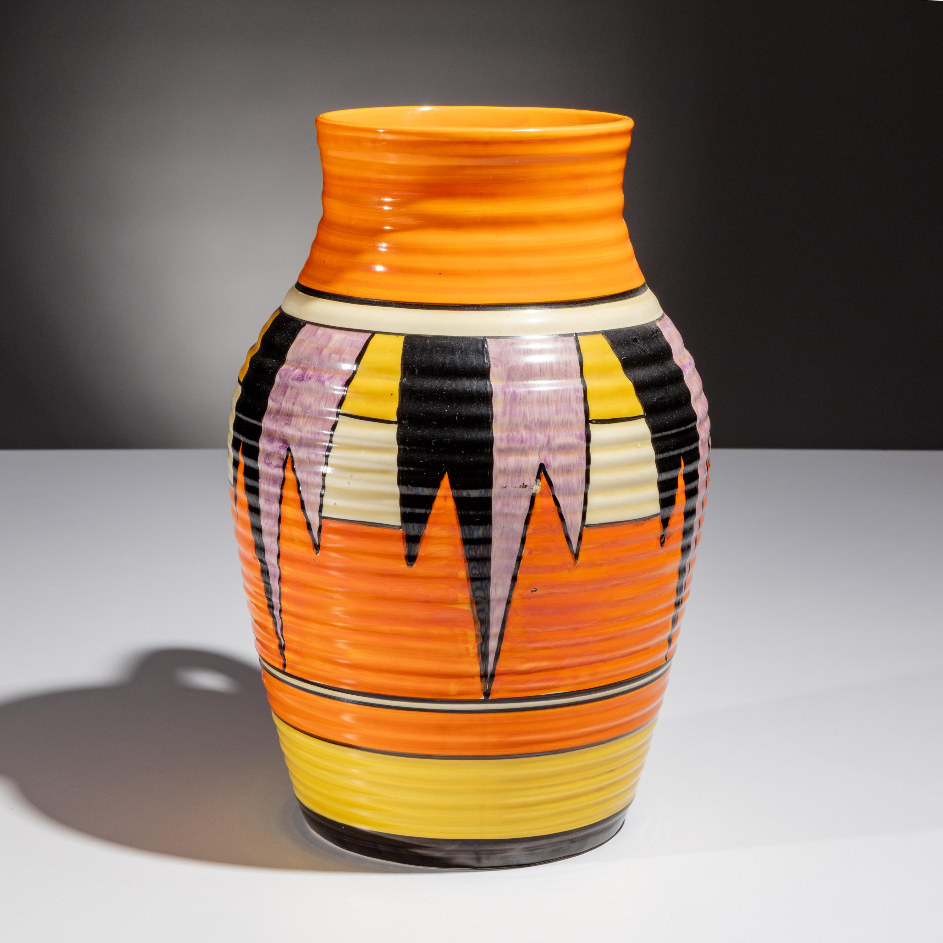 Clarice Cliff (English, 1899–1972) — New Flag pattern Lotus Jug