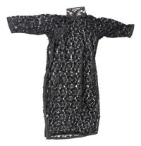 Four Chinese Black Ground Silk Lady's Cheongsams, Qipao