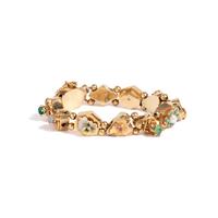 YELLOW GOLD SLIDE CHARM BRACELET