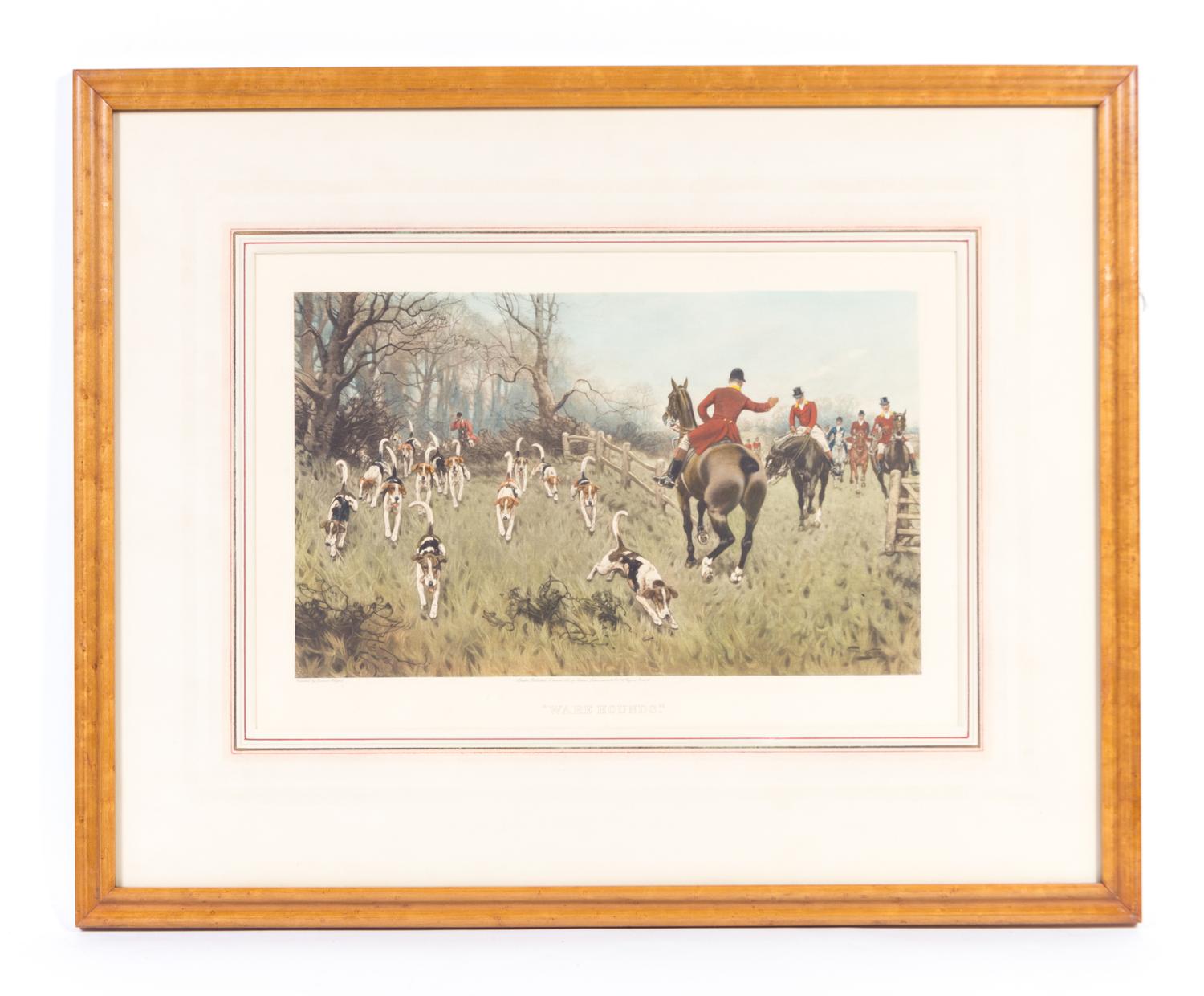 After Gilbert Wright, (British, 1880-1958), The Village Meet, Ware Hounds and The Brook (3 works)
