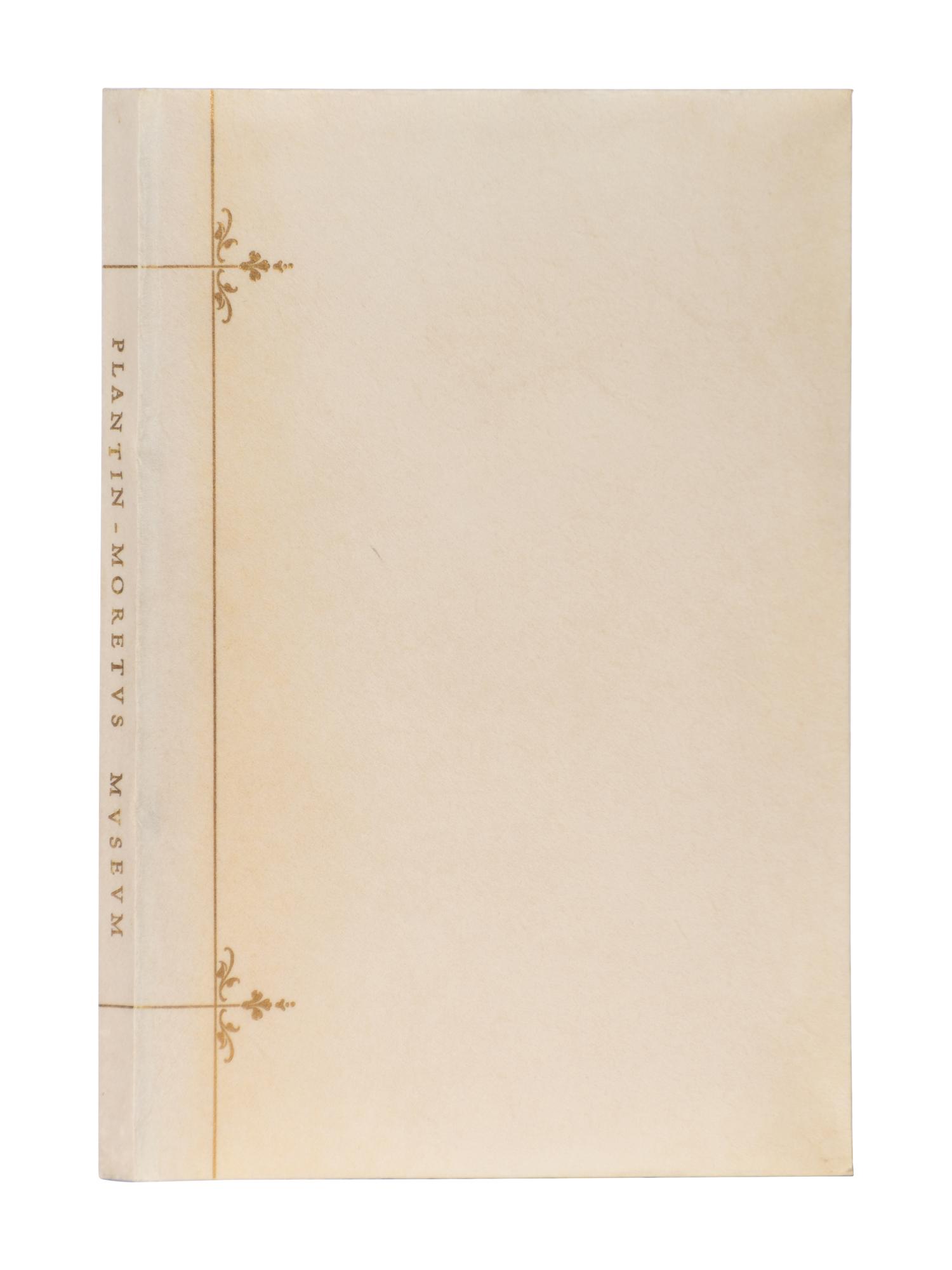 [GRABHORN PRESS]. DE VINNE, Theodore Low (1828-1914). The Plantin-Moretus Museum . San Francisco: The Grabhorn Press, 1929.