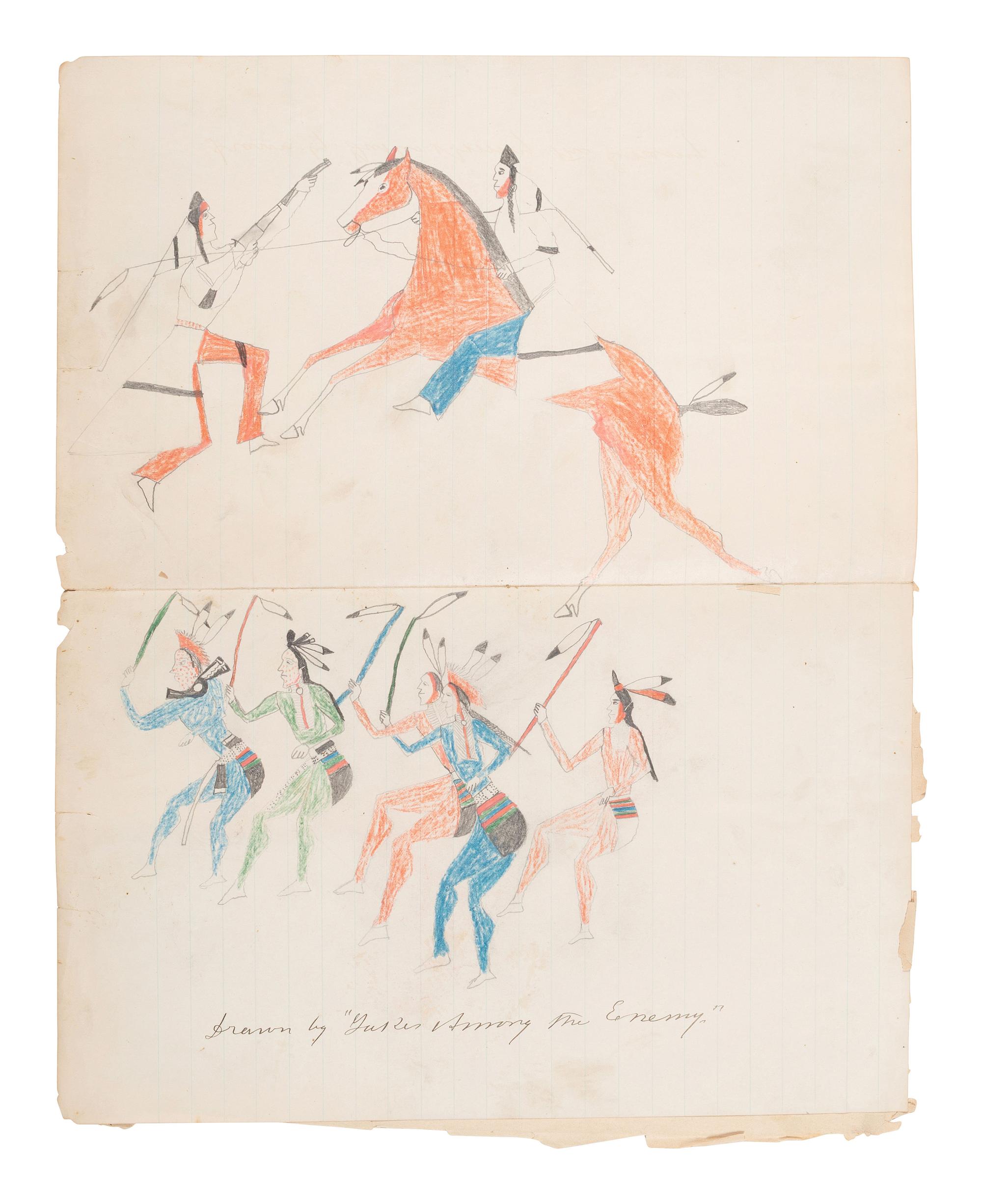 [NATIVE AMERICANS]. JUNKIN, William W. (1831-1903). A Collection of Indian Photographs and Views with Photos of a Few White Employes [ sic ] Together with Some Indian Letters and Paintings. Made by W.W. Junkin, Fairfield, Iowa. 1889-93.