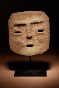 A Chontal Stone Face Panel