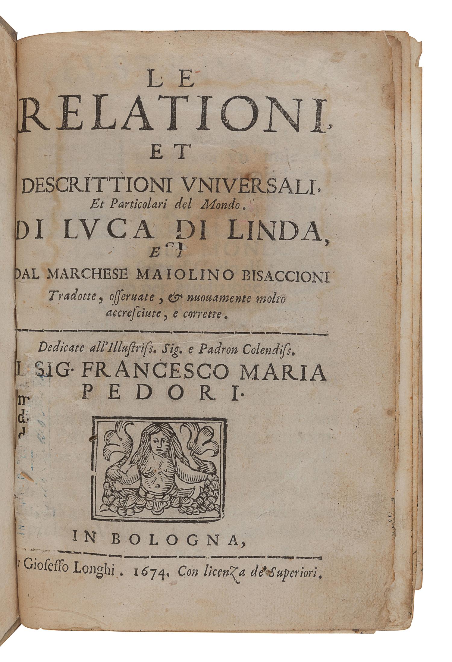 [17th CENTURY PRINTING - ITALY]. A group of 5 works, comprising: