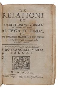 [17th CENTURY PRINTING - ITALY]. A group of 5 works, comprising: