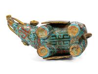 Two Pairs of Chinese Cloisonne Animals