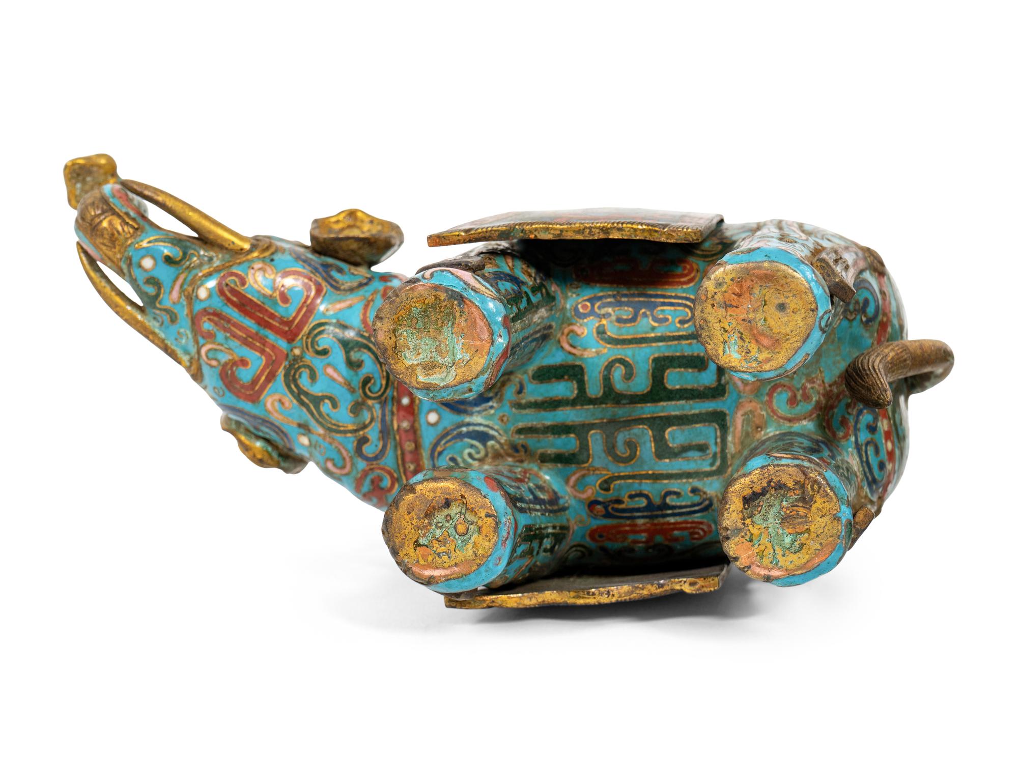 Two Pairs of Chinese Cloisonne Animals