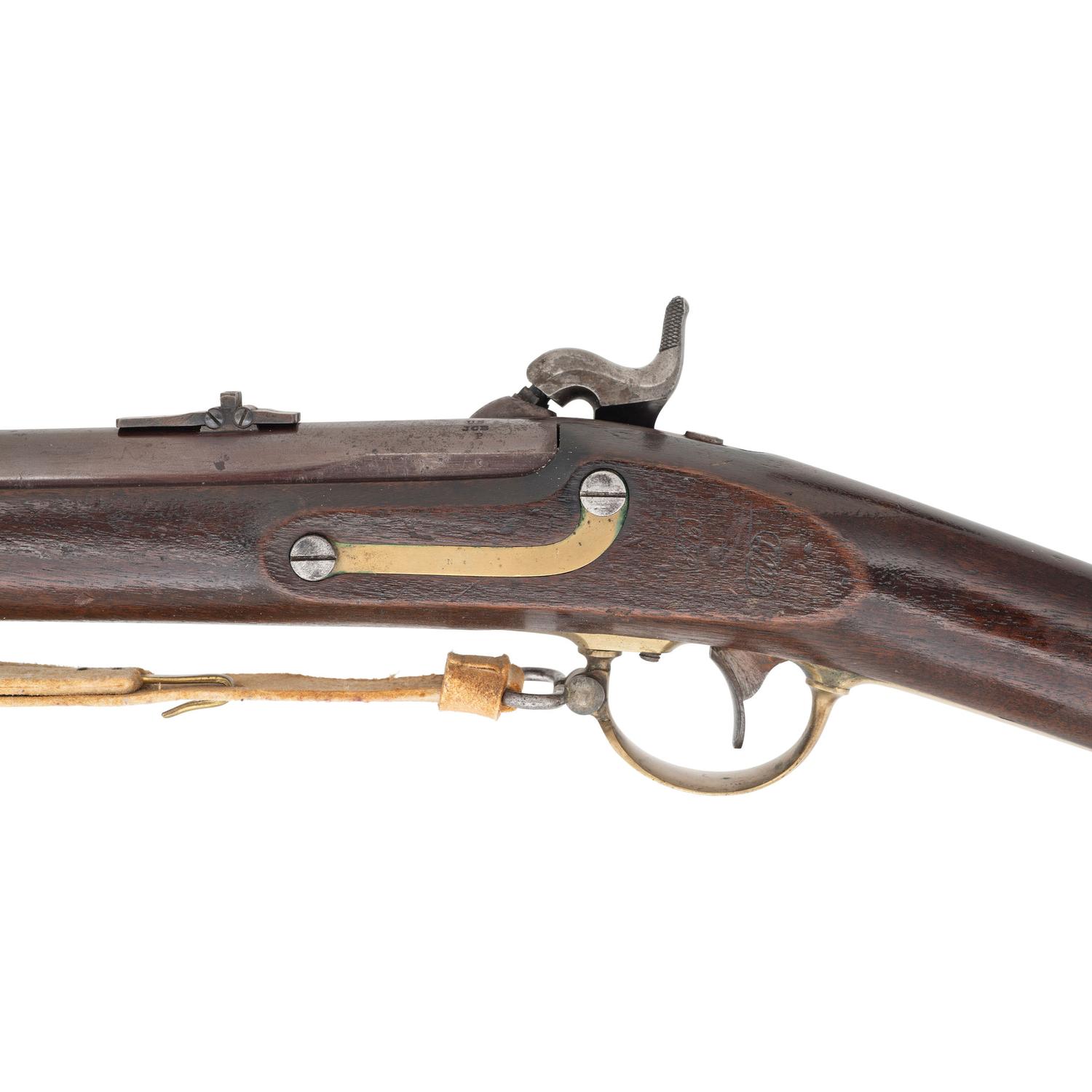 Colt Altered US Model 1841 Mississippi Rifle with Matching Numbered Bayonet Adapter Ring and White Buff Sling