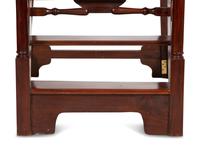 A Set of Georgian Style Mahogany Library Steps