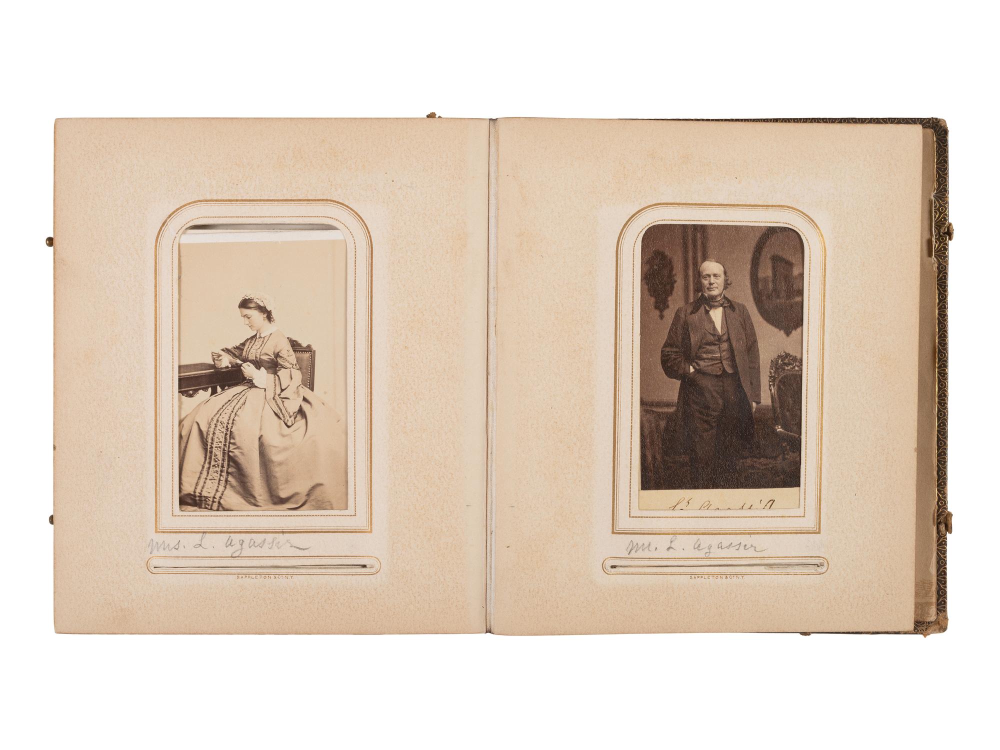 [CIVIL WAR]. A trio of CDV albums identified to the Heath, Higginson, and Shaw families of Massachusetts, highlighted by cartes de visite of Col. Robert Gould Shaw, 54th Massachusetts African American Infantry, his sisters, and other officers.
