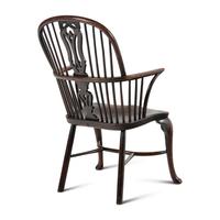 An English Yew and Elm Windsor Armchair