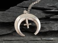 Navajo Sandcast Naja Necklace
