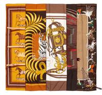 Two Hermès Scarves: One with Four Panels, One Cashmere