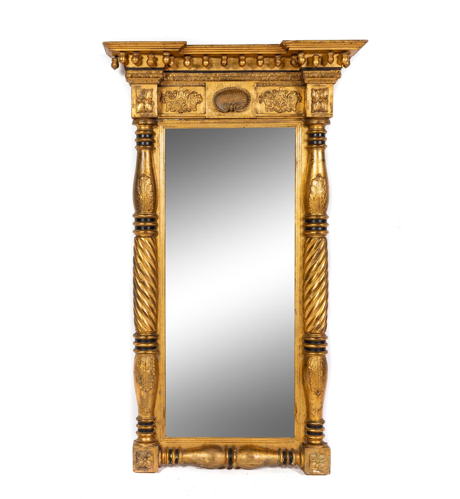 A Classical Giltwood Pier Mirror — First Half 19th Century