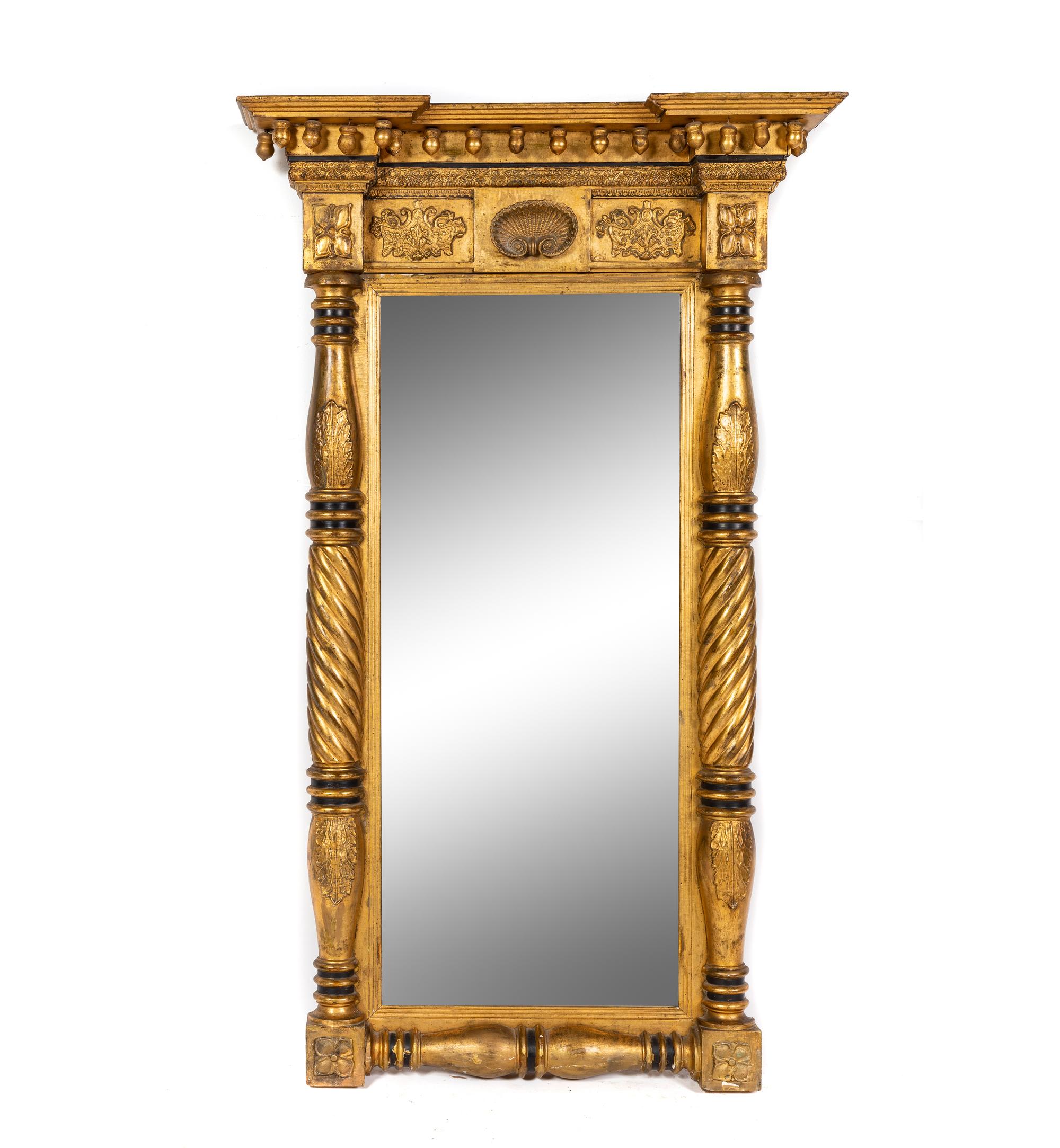 A Classical Giltwood Pier Mirror — First Half 19th Century
