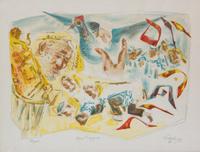 Chaim Gross, (Austrian/American, 1904-1991), Five Works from The Jewish Holiday Portfolio