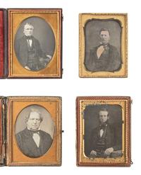 [EARLY PHOTOGRAPHY]. 30 quarter plate daguerreotypes of men incl. examples by ROOT, MCLEES, EASTERLY