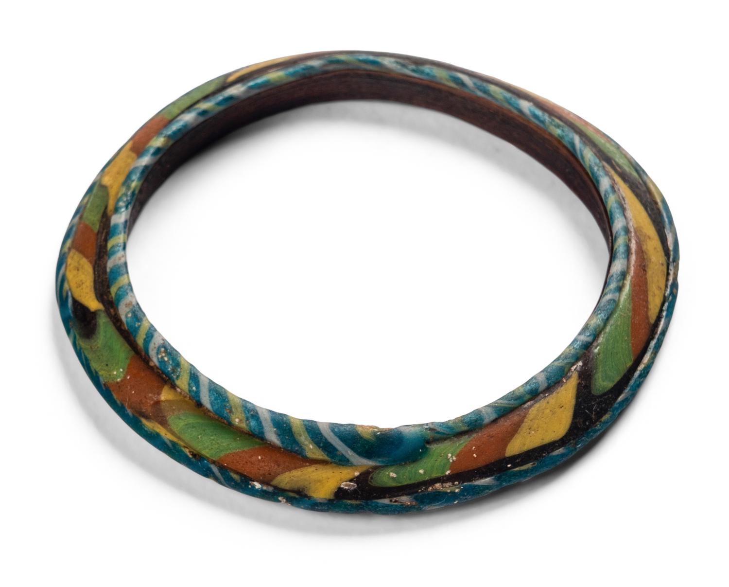Eleven Roman and Sasanian Glass Bracelets