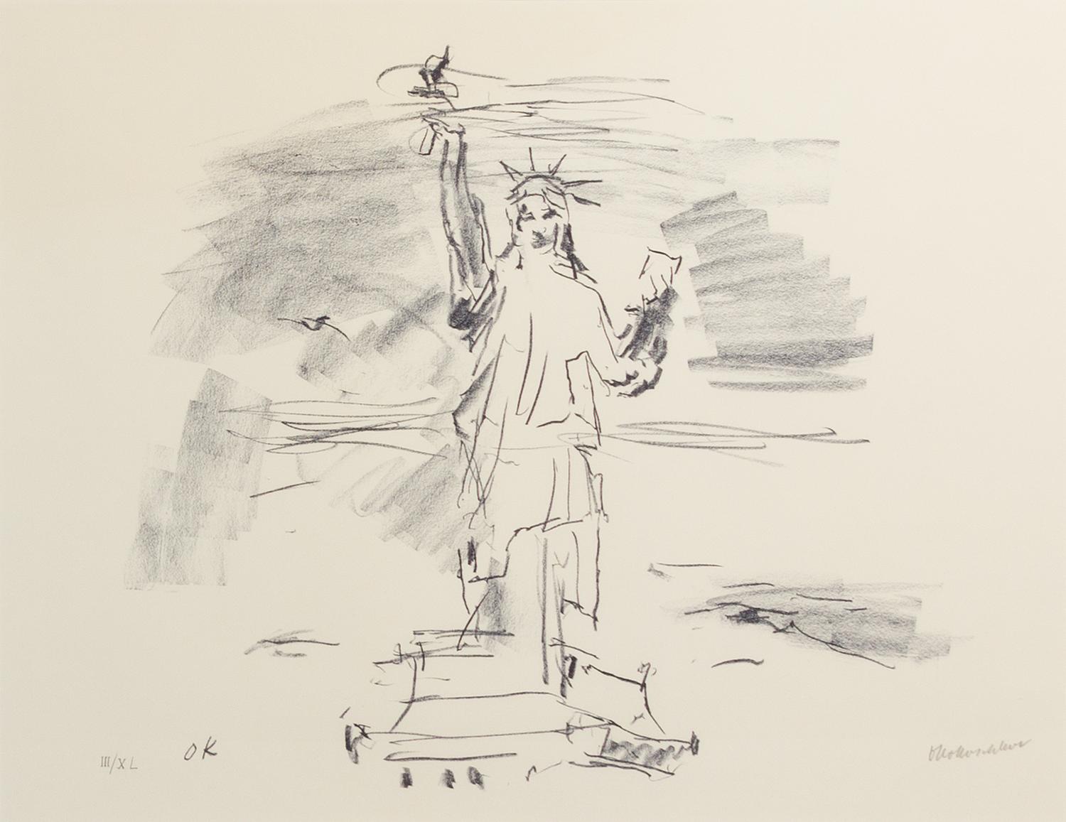 Oskar Kokoschka, (German, 1886-1980), Manhattan, 1967 (portfolio of 5)