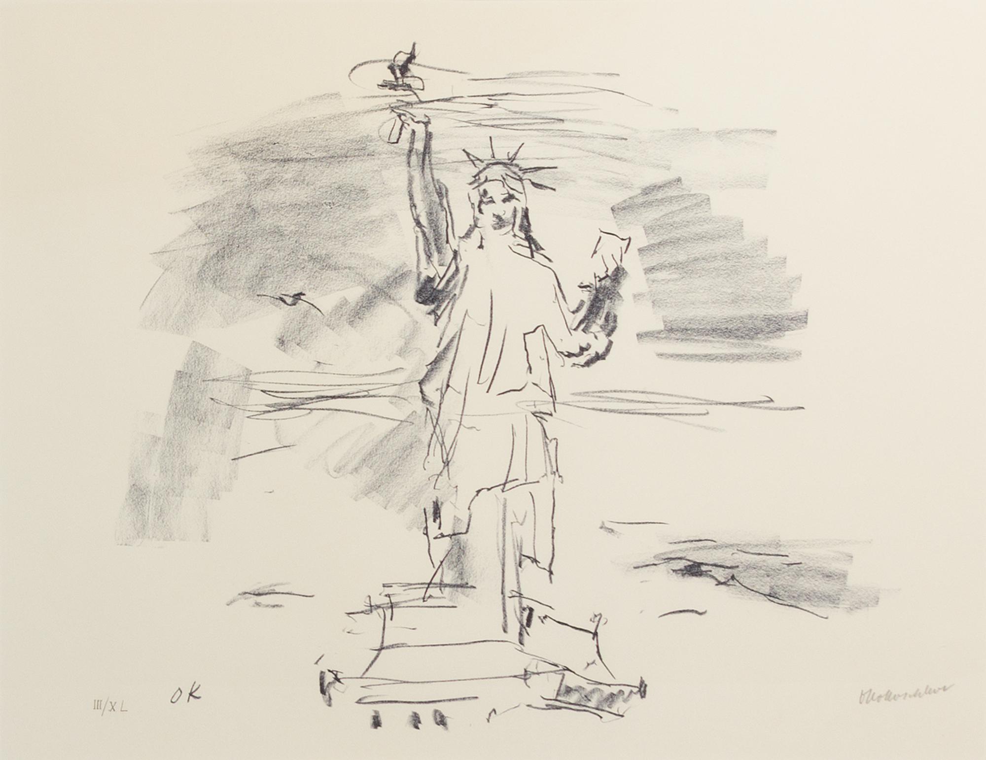 Oskar Kokoschka, (German, 1886-1980), Manhattan, 1967 (portfolio of 5)